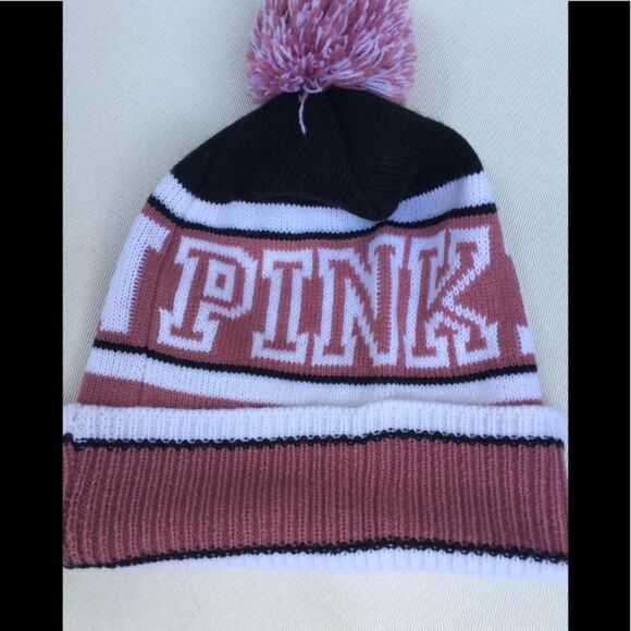 Pink Victoria’s Secret, black/pink/white hat, great condition, soft and comfy,OS - Picture 2 of 3